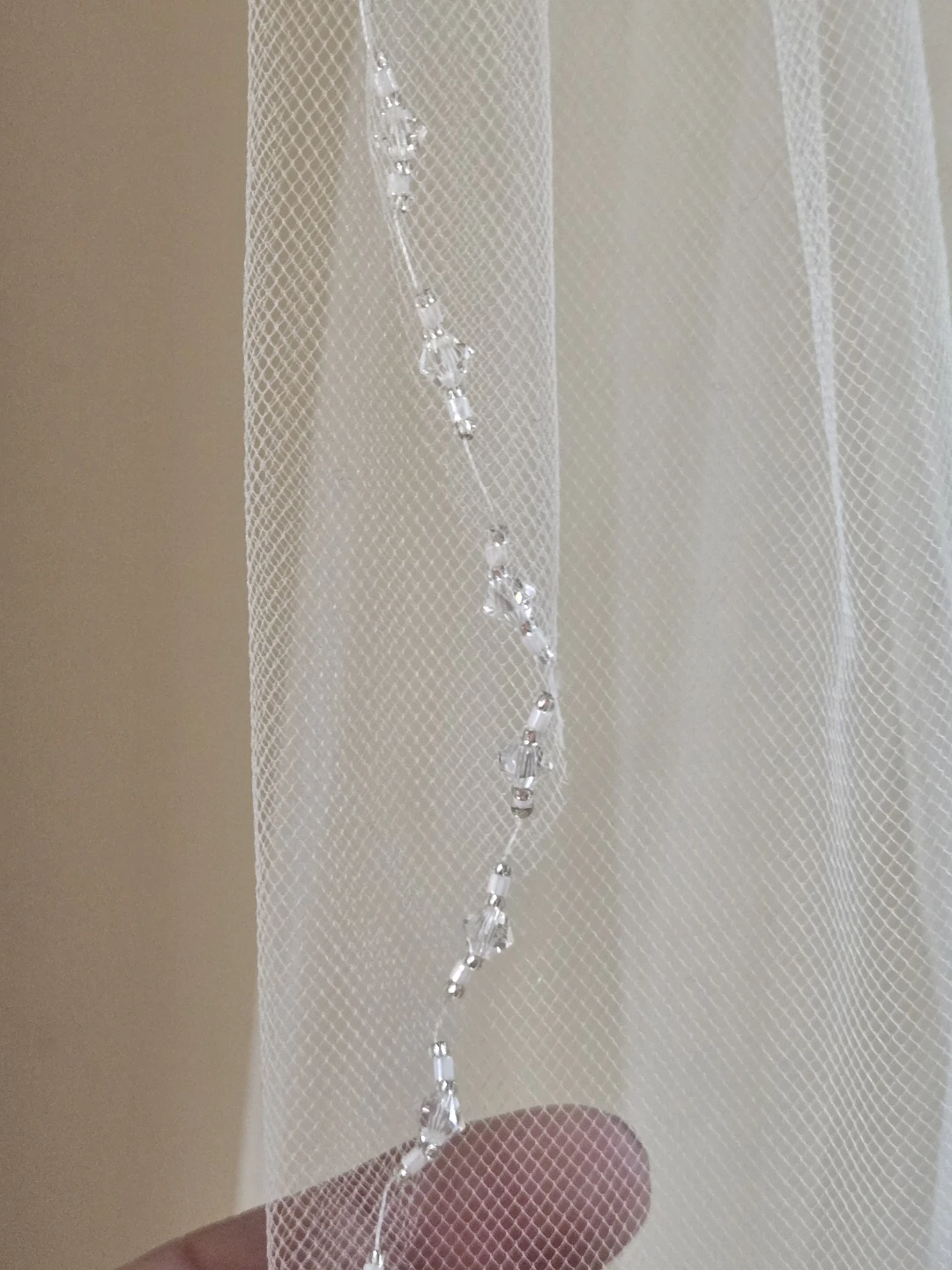 Beaded Wedding Veil - photo 3