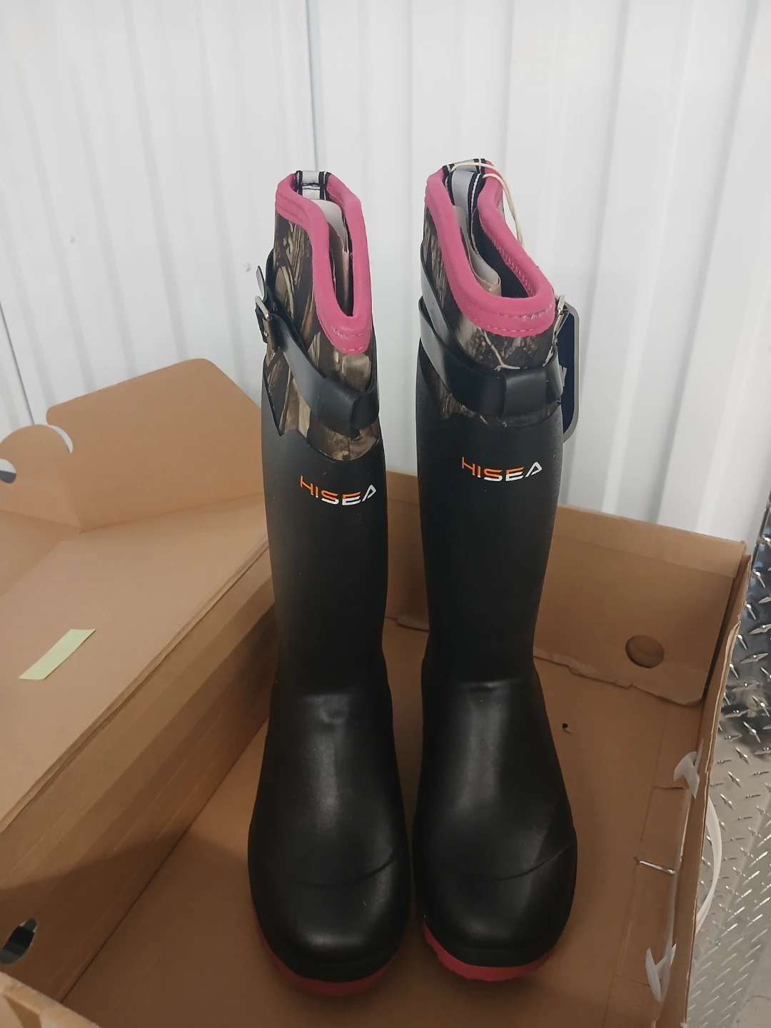 Hisea Womens Outdoor Boots Pink Camo