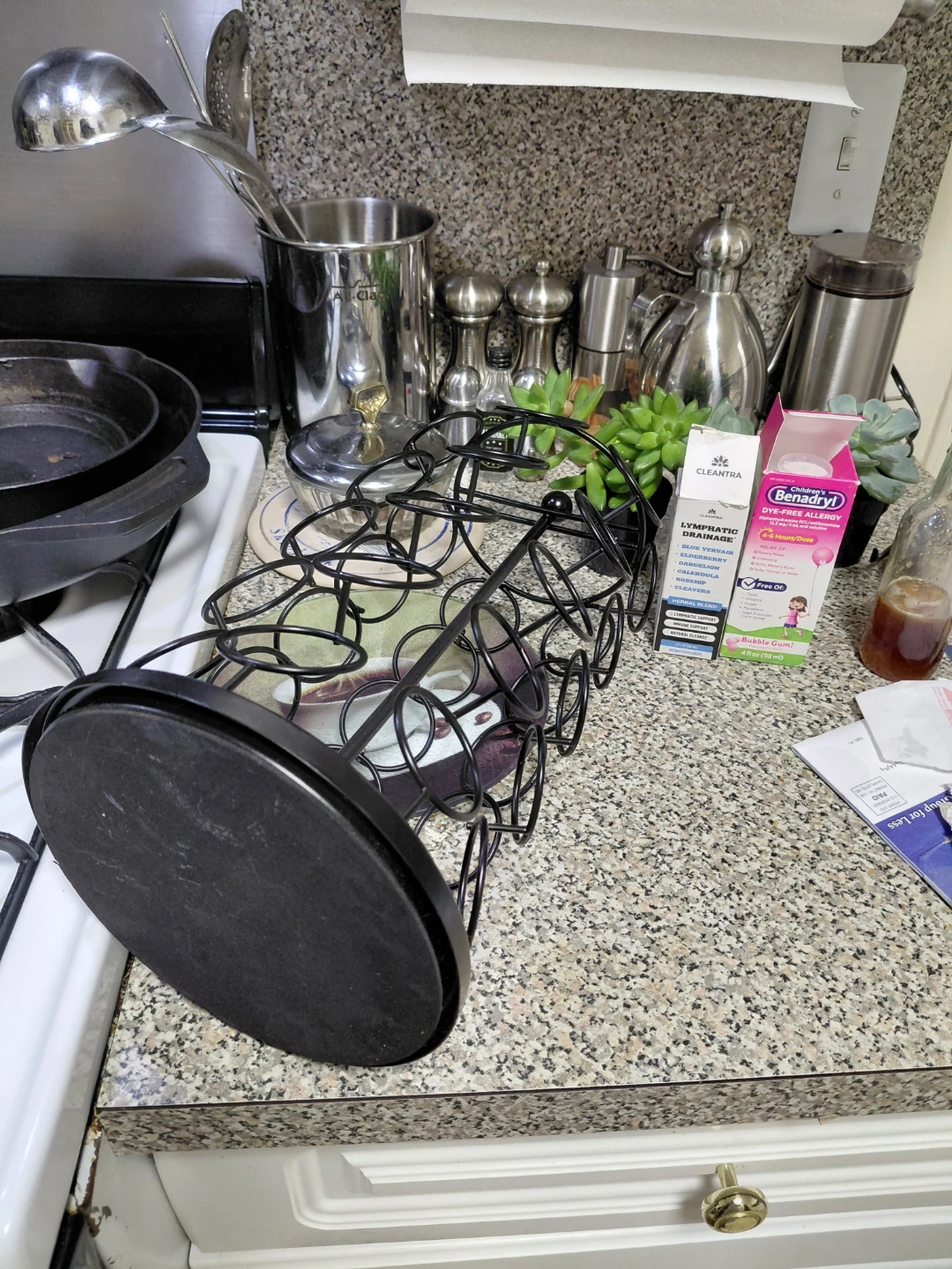Black Metal Coffee Pod Carousel