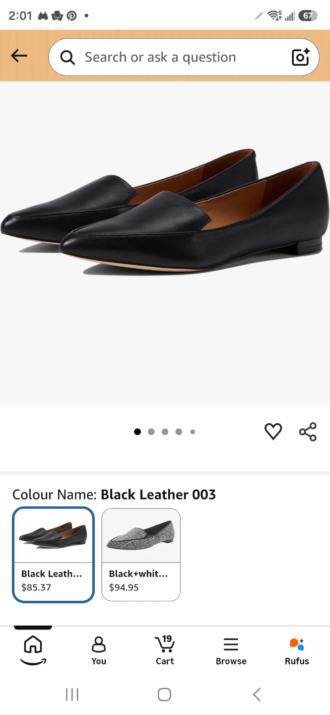 Nine West black leather loafers - photo 4