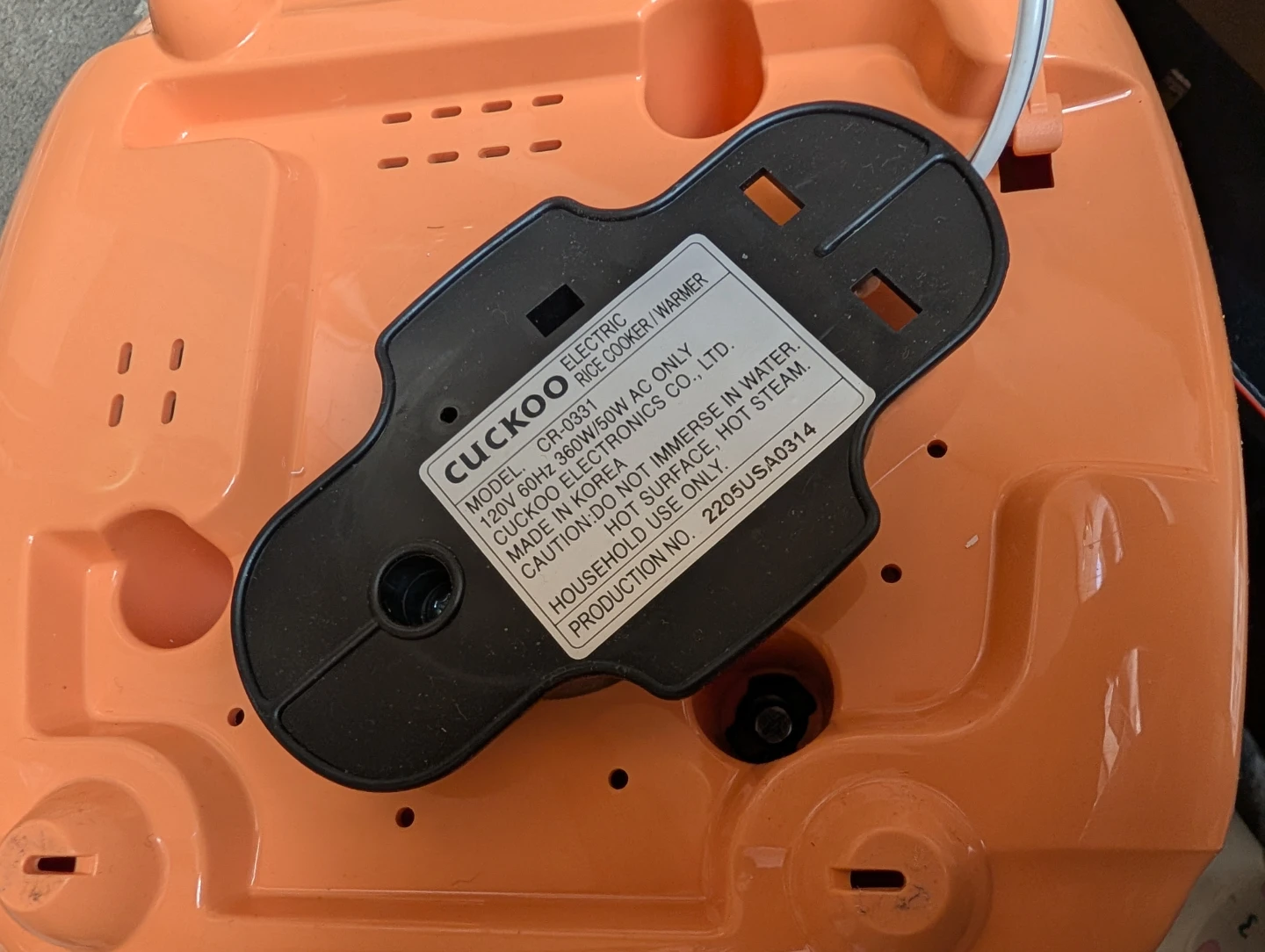 Cuckoo CR-0331 Rice Cooker - photo 2