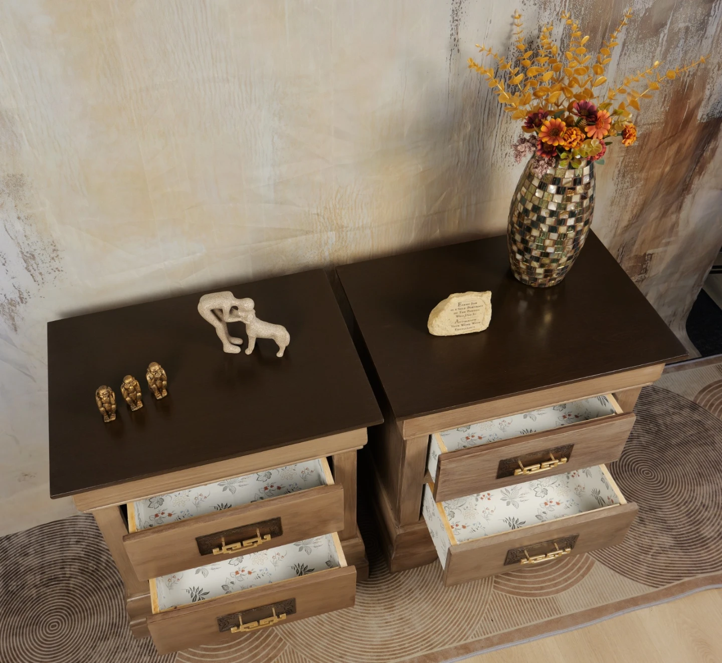 Vintage Style Nightstands/Side Tables - photo 2