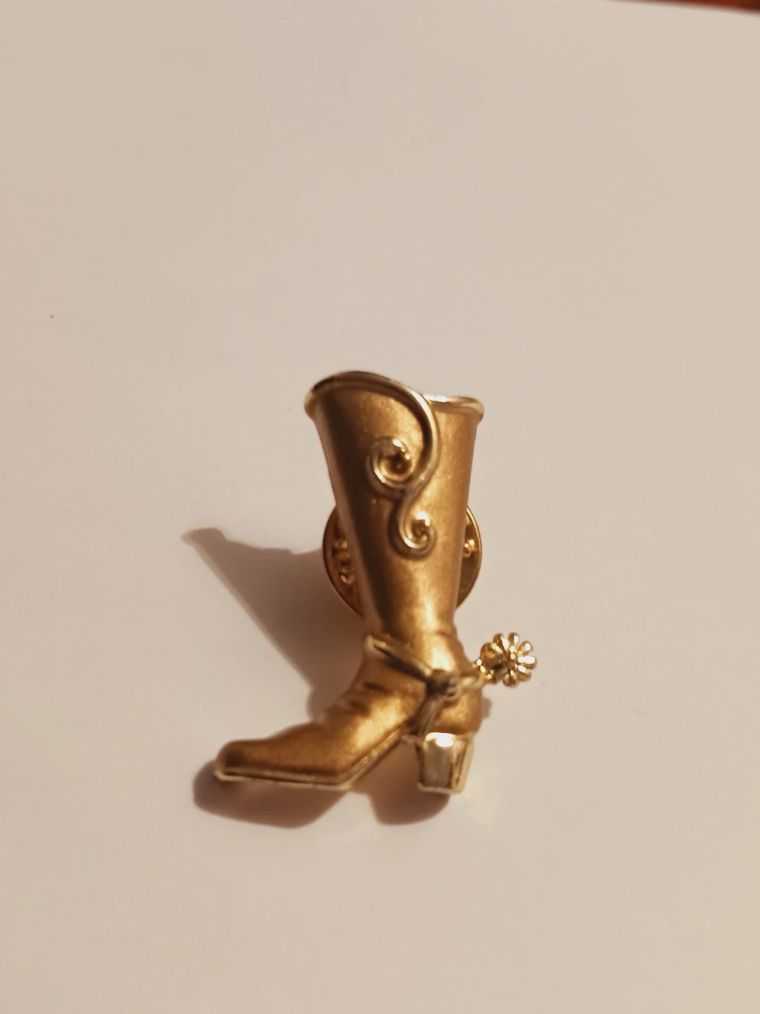 Cute Vintage Small Cowboy Boot Lapel Pin