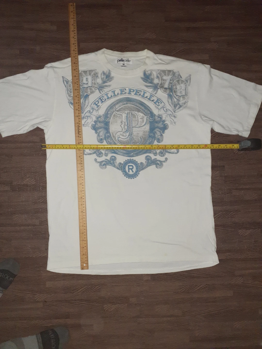 Pelle Pelle T-Shirt White 2XL VINTAGE Y2K