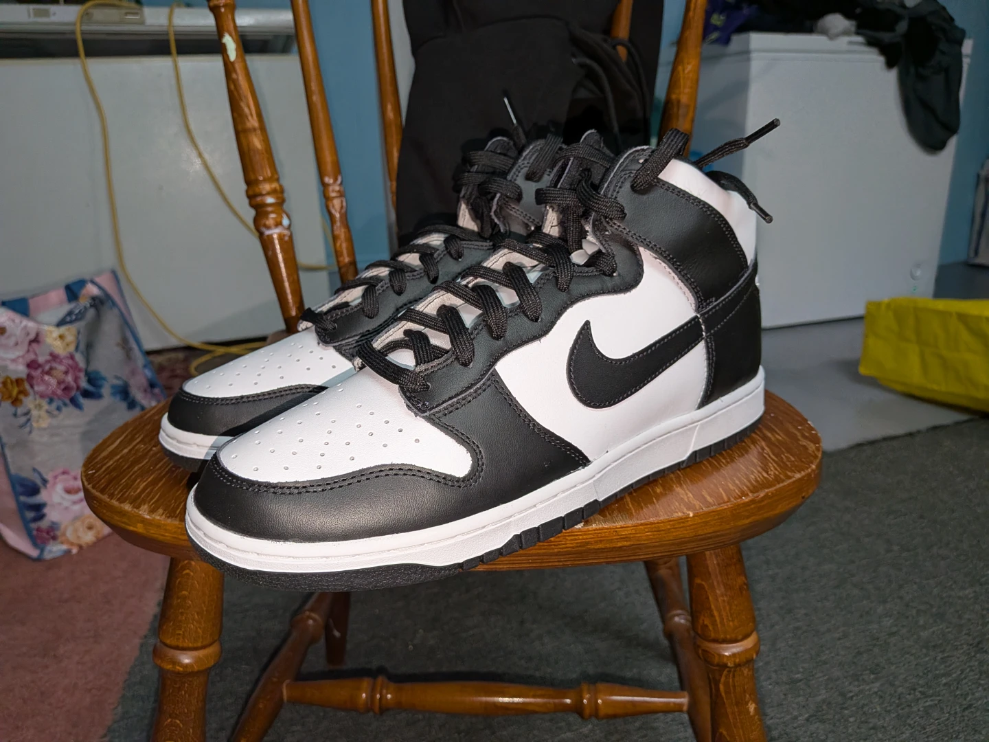 Nike Dunk High Black and White - photo 2