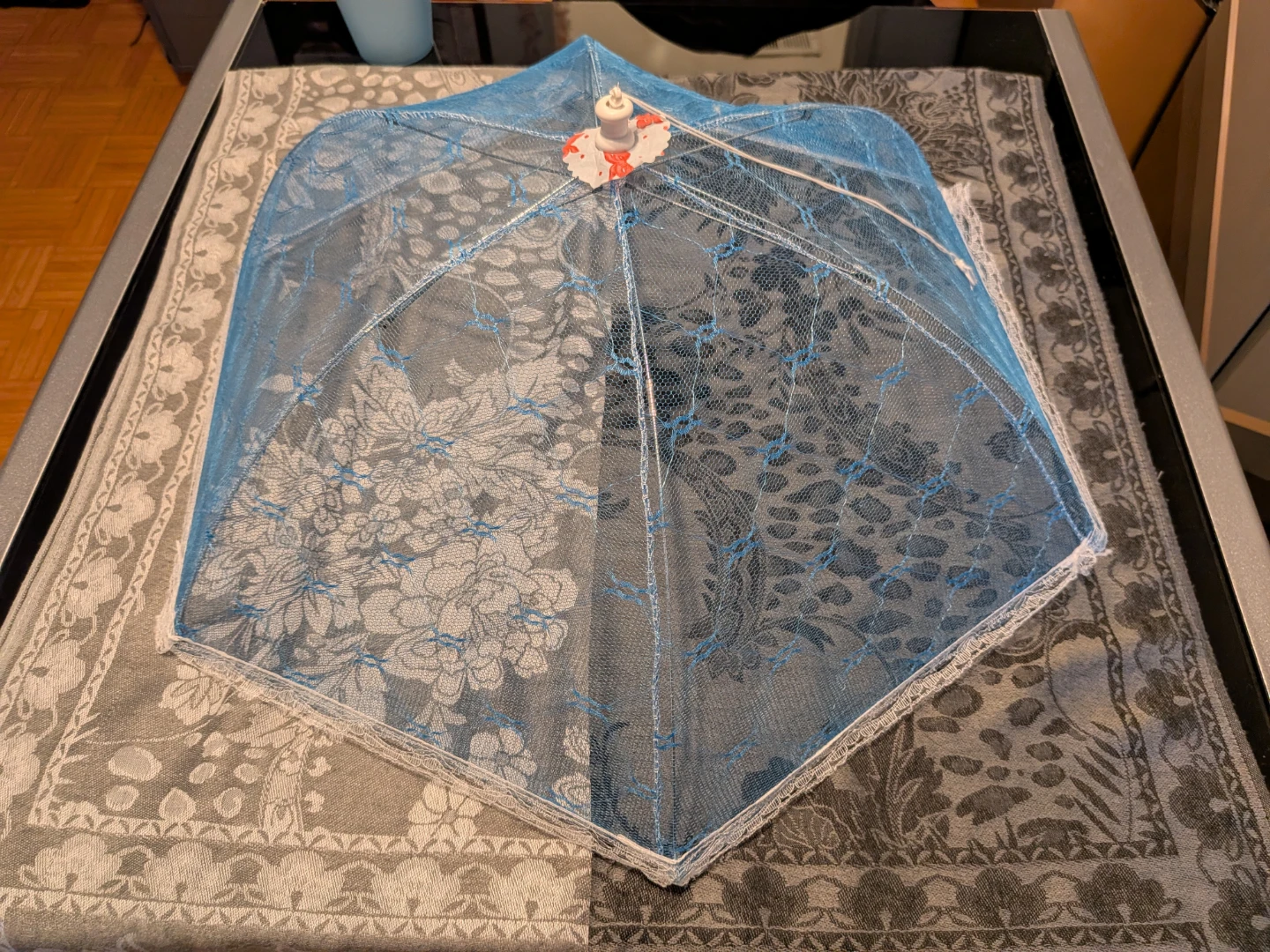 FREE! Blue mesh food cover umbrella - photo 2