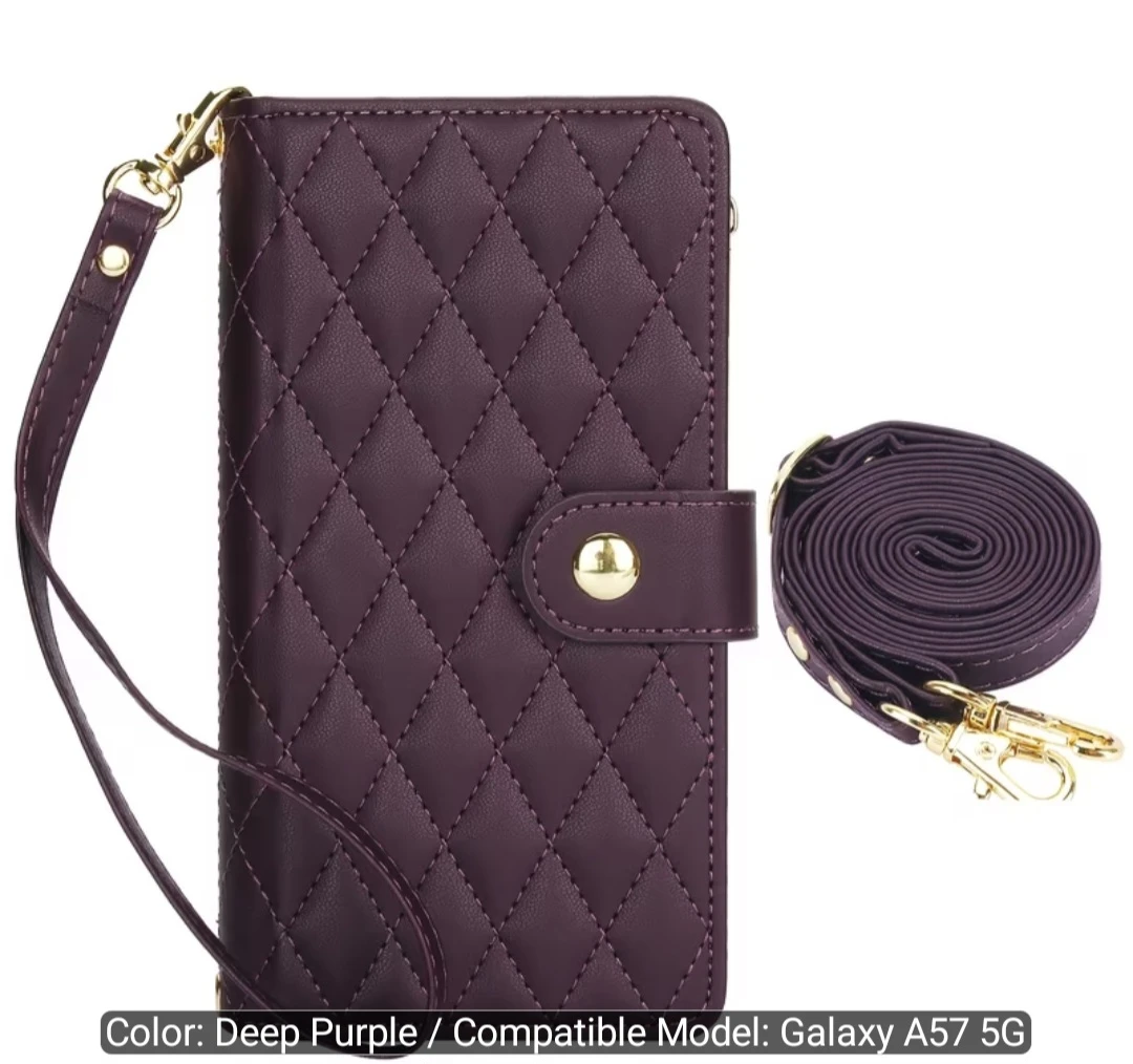Brand new Deep Purple Galaxy A57 5G Wallet Phone Case