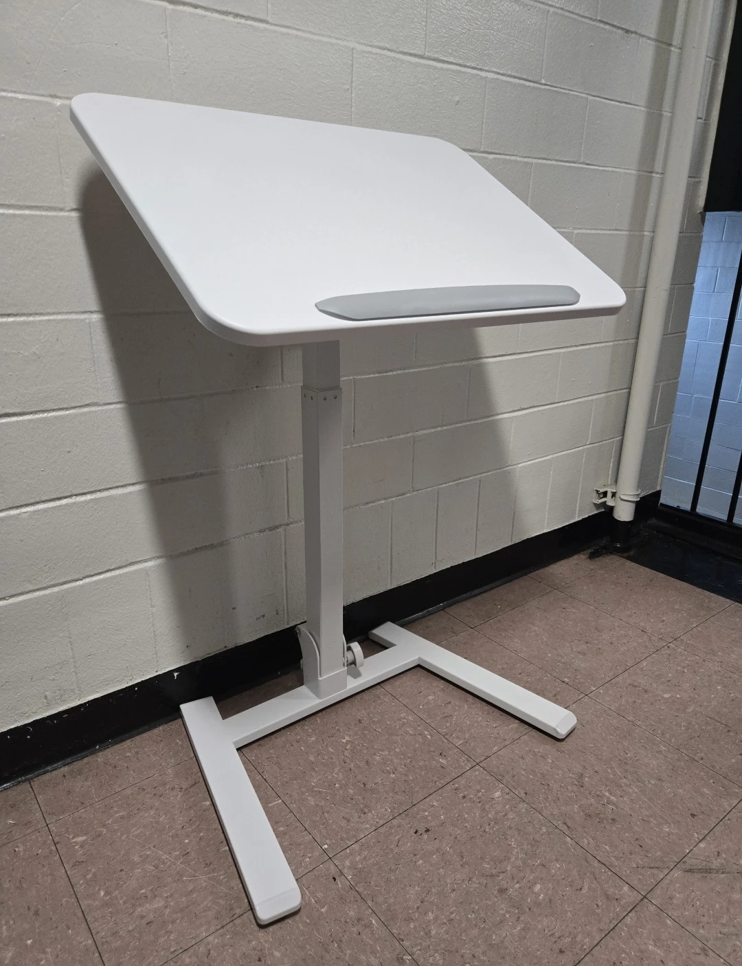 Adjustable White Standing Laptop Desk