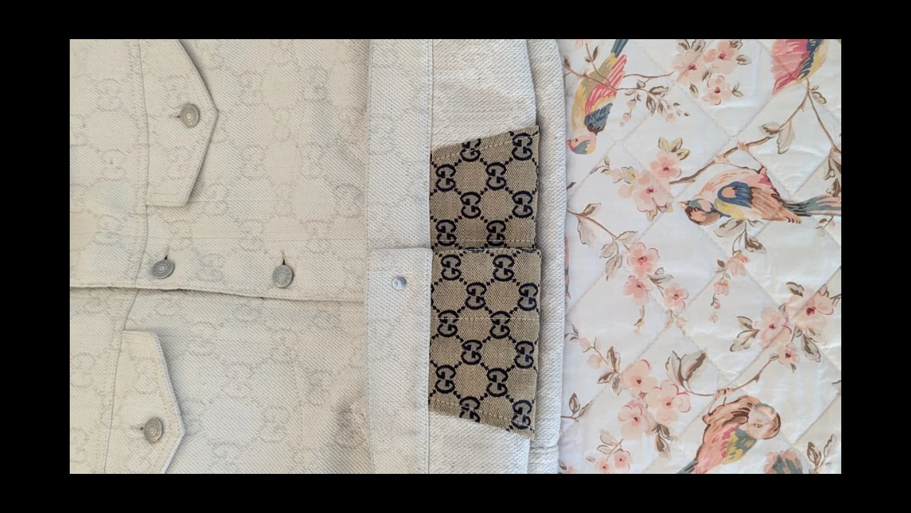 Gucci GG Cotton Jacquard Ivory Jacket Full Print Long Sleeve - photo 5
