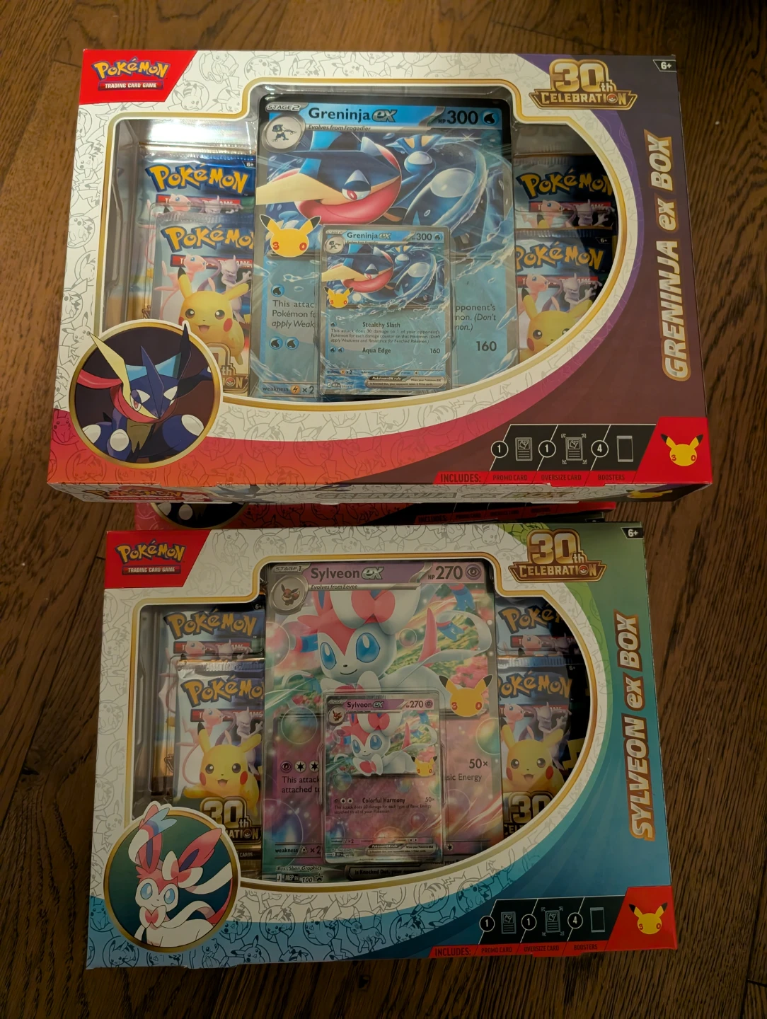 Pokemon 25th Anniversary Greninja and Sylveon ex Boxes