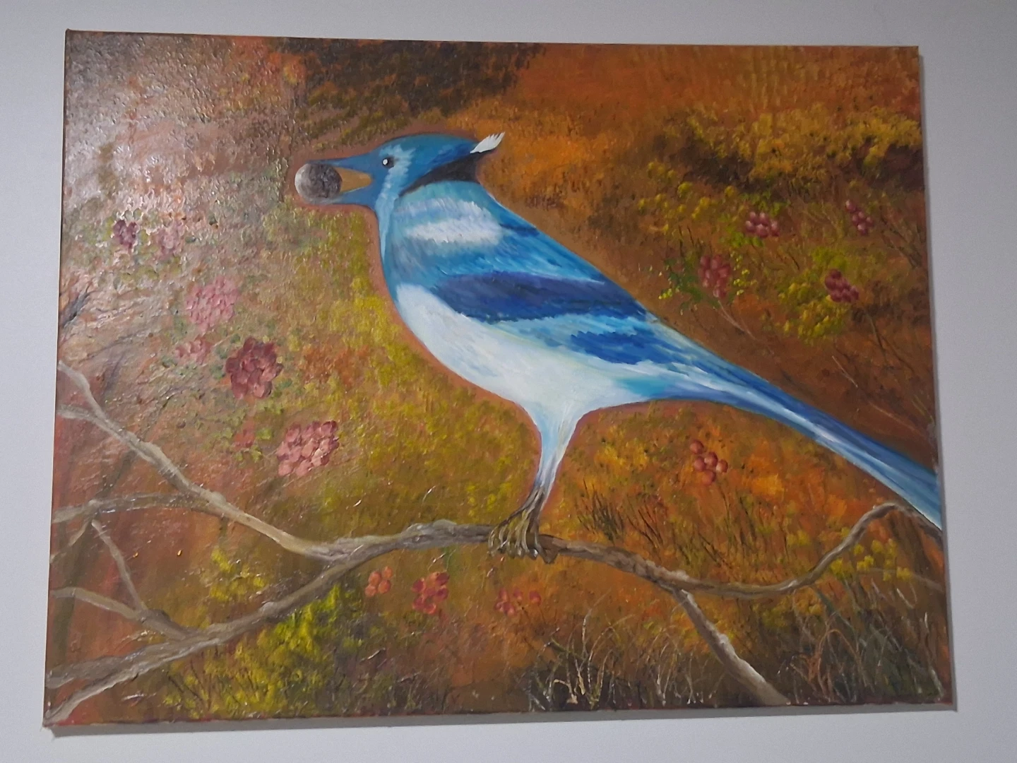 Set of Three Hand-Painted Canvases
