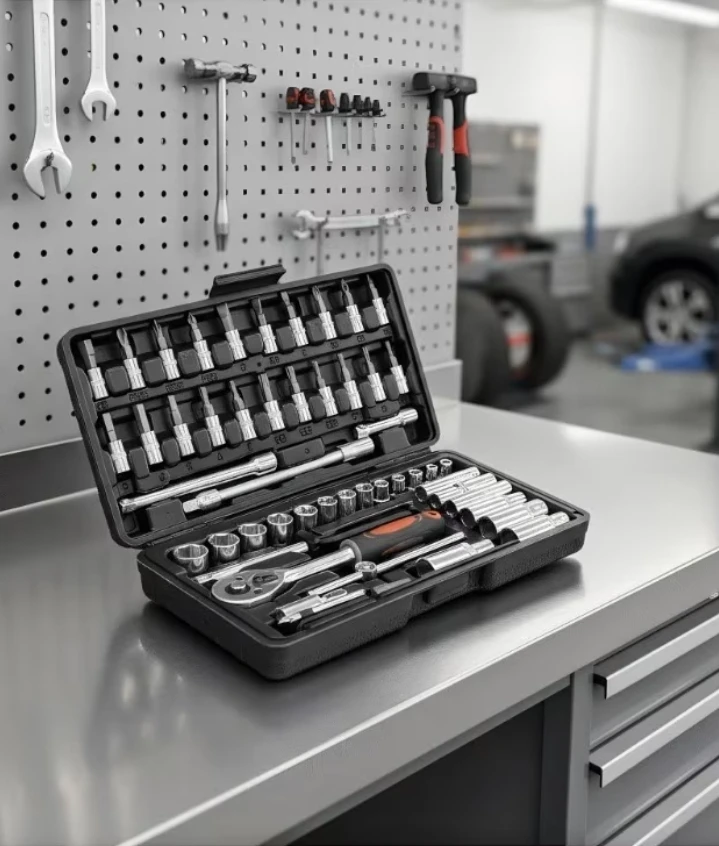 (BRAND NEW) 46-Piece 1/4 inch Socket and Bit Set - photo 3