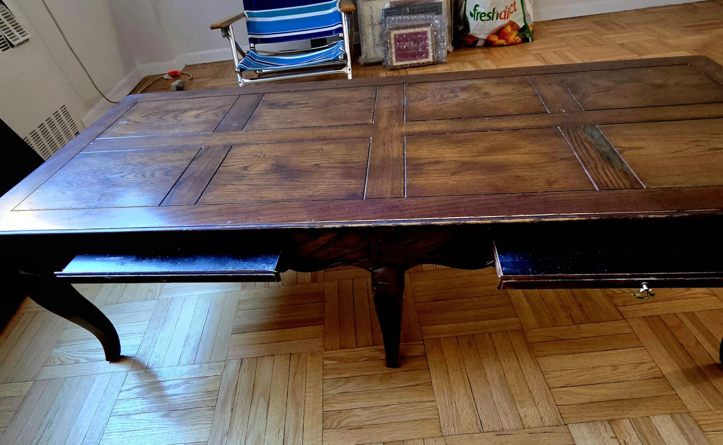 Vintage Henredon Dark Wood Coffee Table - photo 3