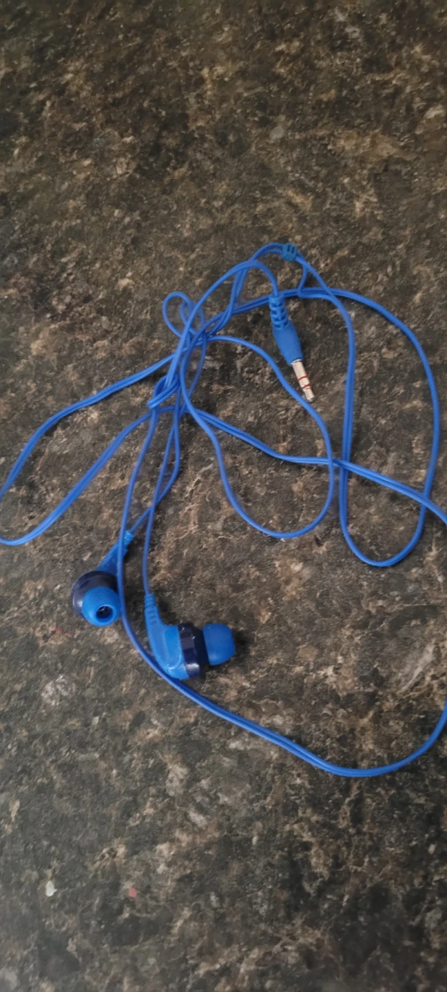 Blue Wired In-Ear Headphones