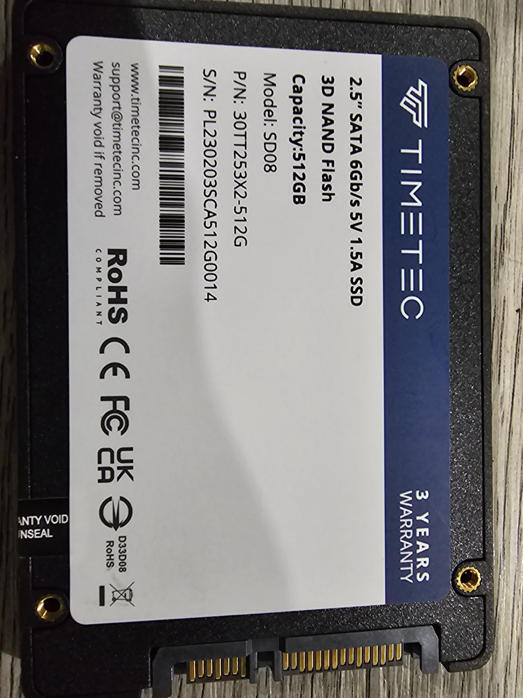 Timetec 512GB 2.5 inch SATA SSD - photo 2