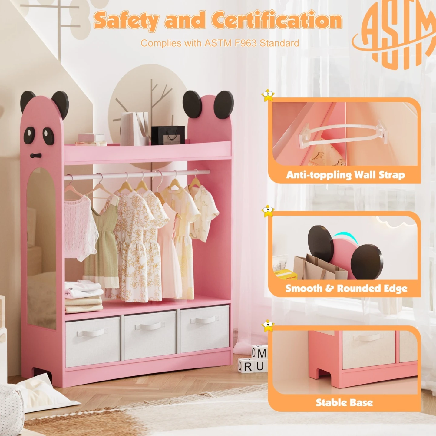 NEW Pink Panda Cabinet for girls - photo 4