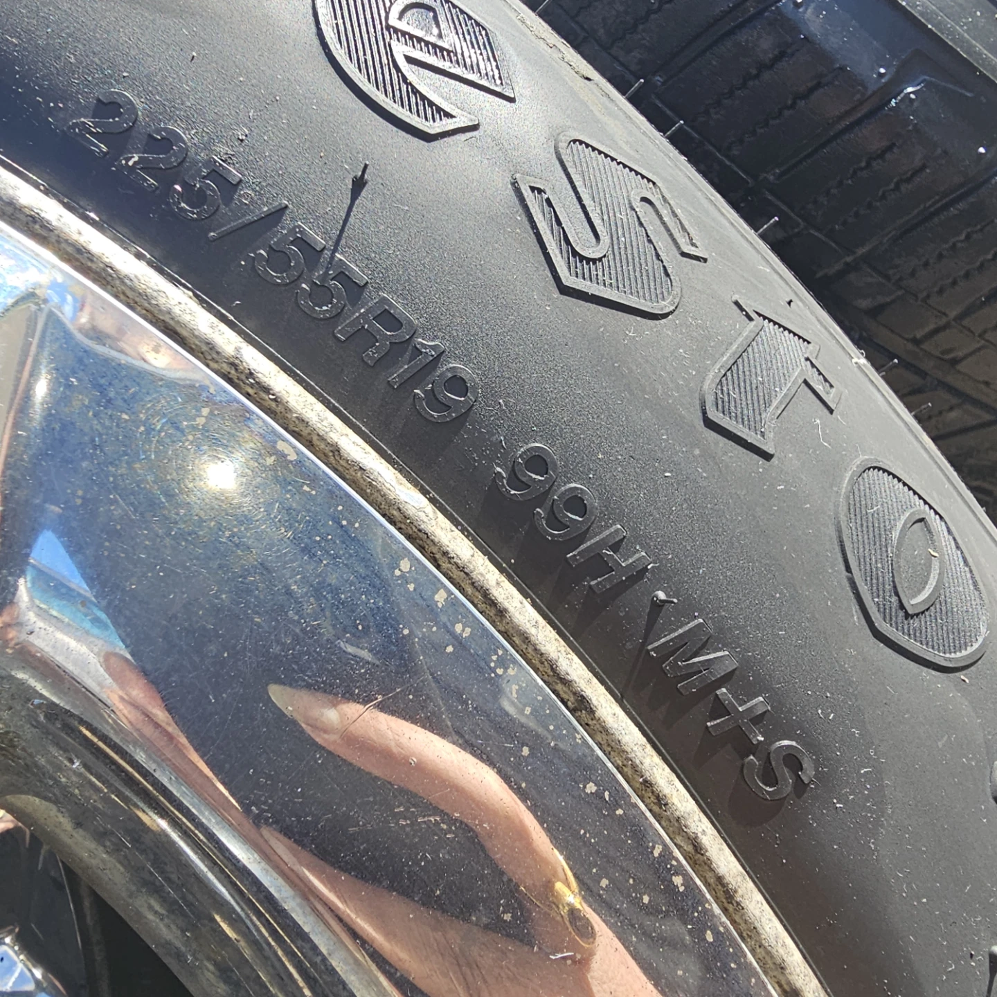 Set of 4 Dodge Chrome Wheels with Firestone Tires - photo 2
