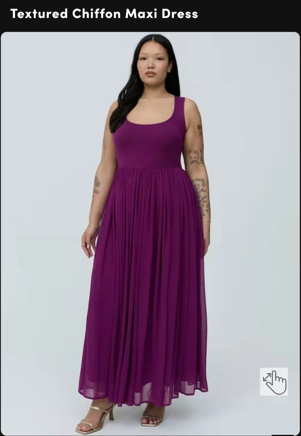 Torrid Textured Chiffon Maxi Dress Purple - photo 3