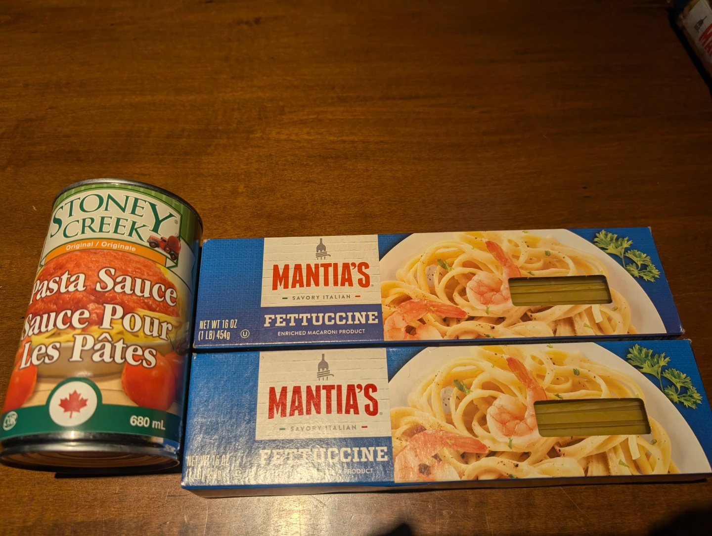 Stoney Creek Pasta Sauce and Mantia's Fettuccine