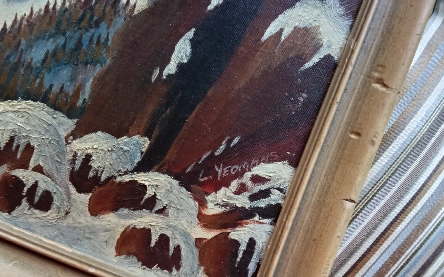 L. Yeomans Mountain Landscape Oil Painting - photo 5