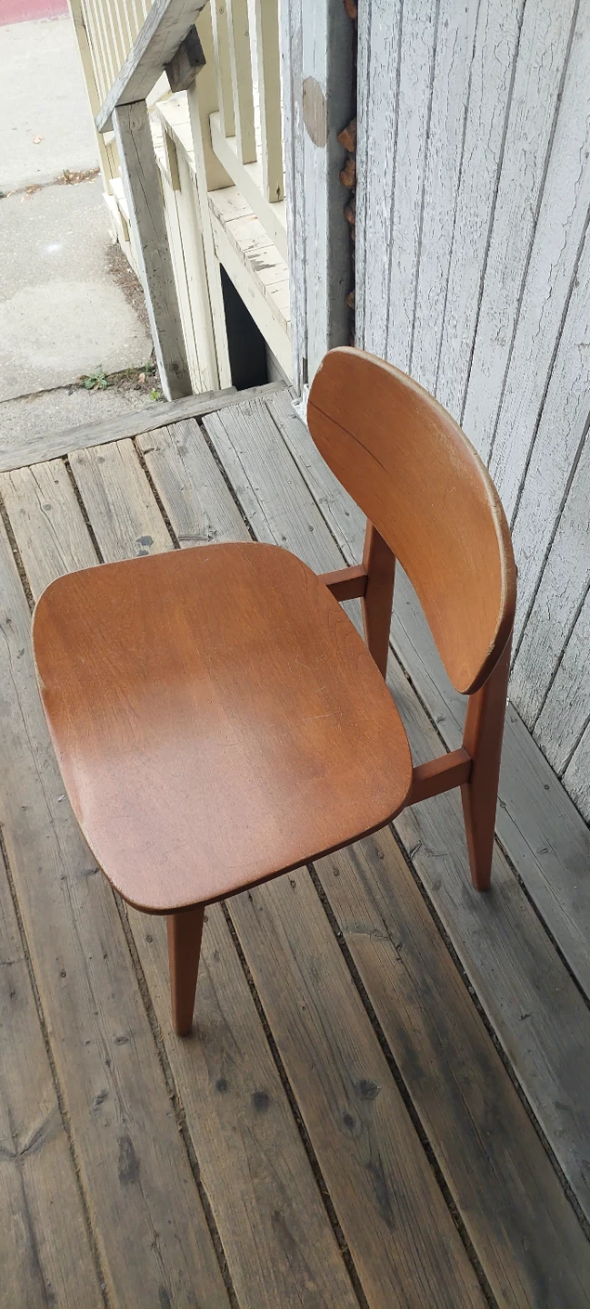 Vintage Mid-Century Modern Wooden Chair