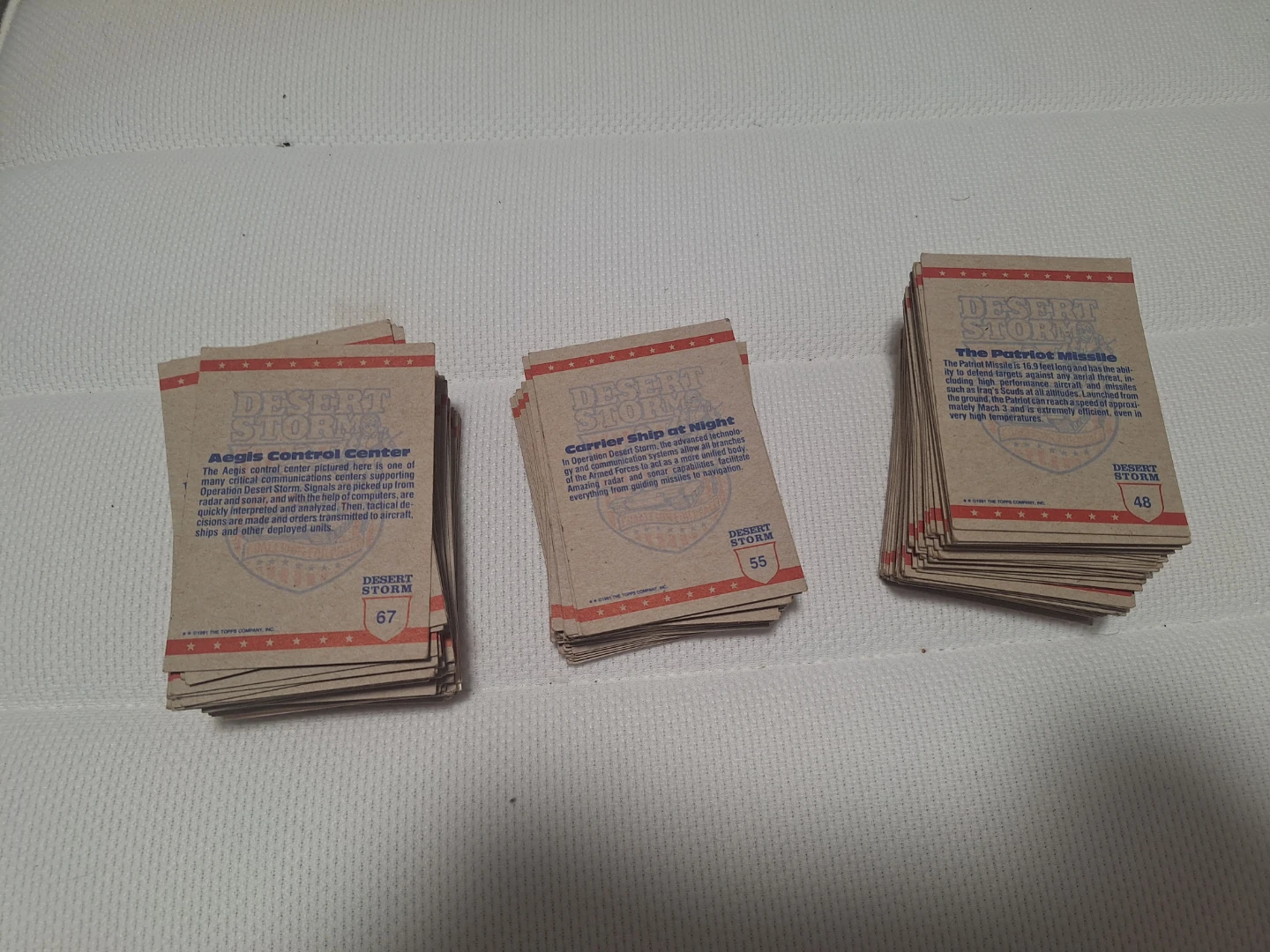 1991 Topps Desert Storm Trading Card Collection - photo 2