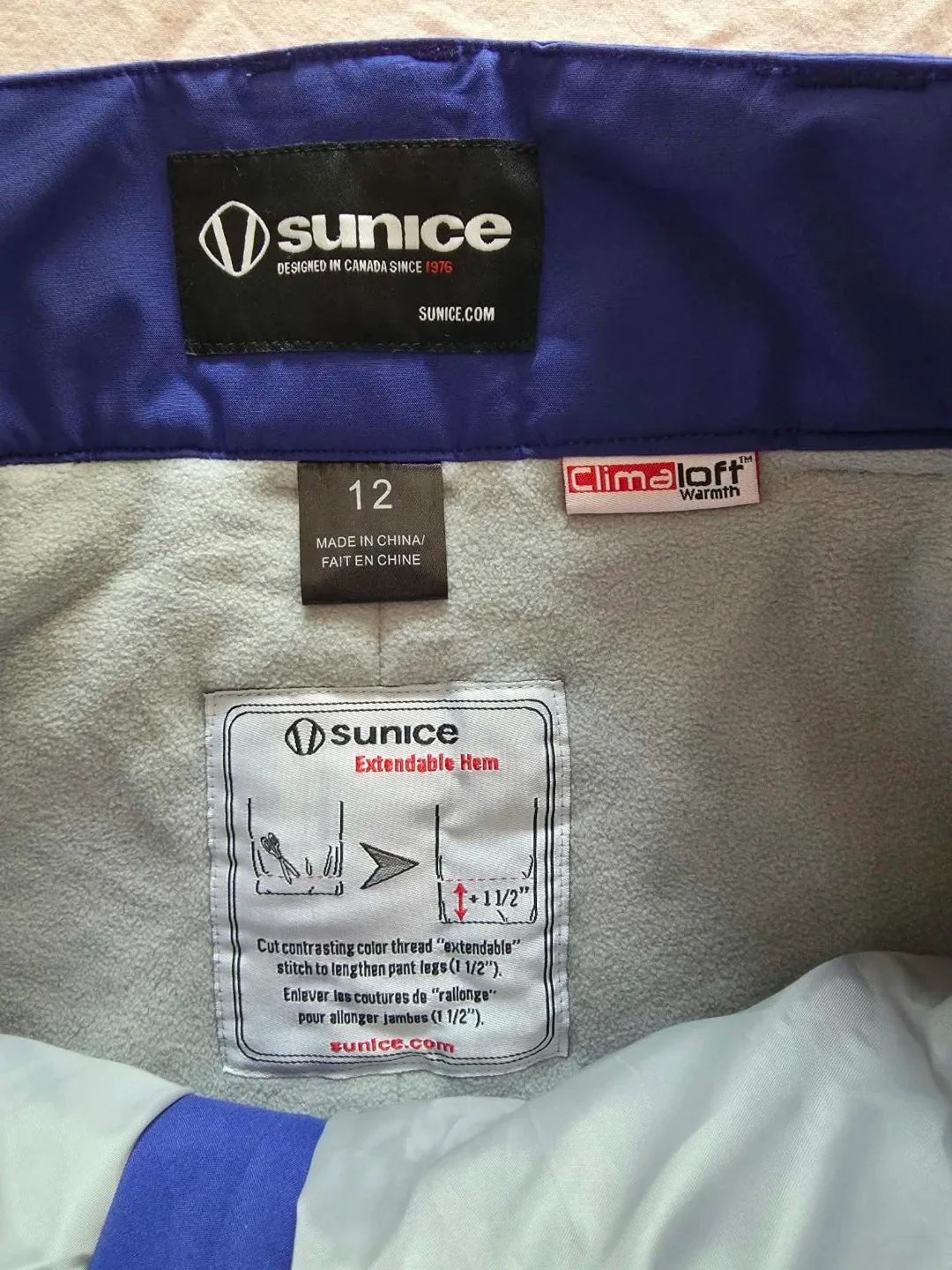 Sunice Zoe Girls Ski Pants Size 12 - photo 2