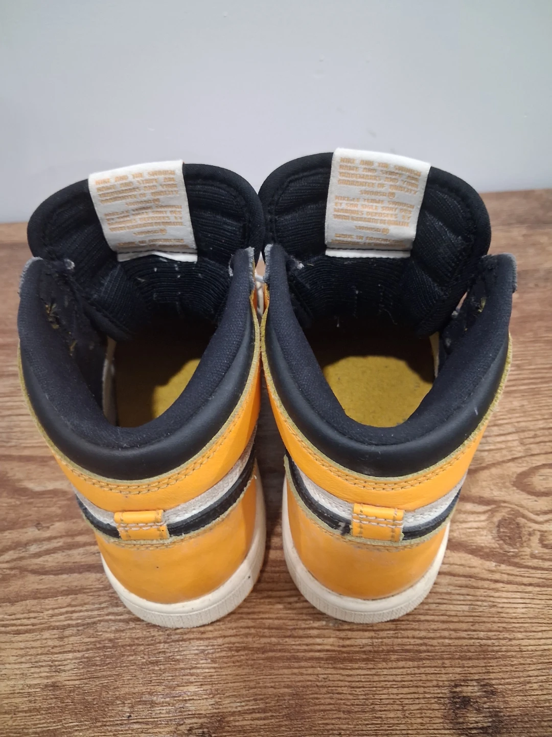 Nike Air Jordan 1 High OG Yellow Black - photo 3