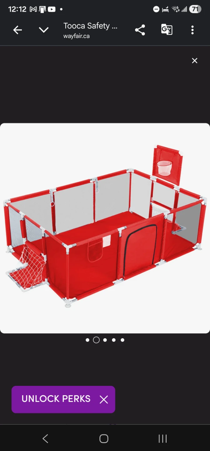 Baby Safety Playpen Red - photo 3