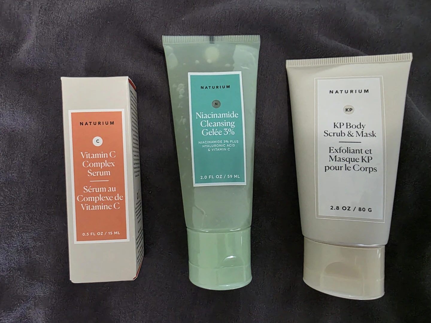 NEW Naturium Skincare Bundle: Vitamin C, Niacinamide, KP Scrub