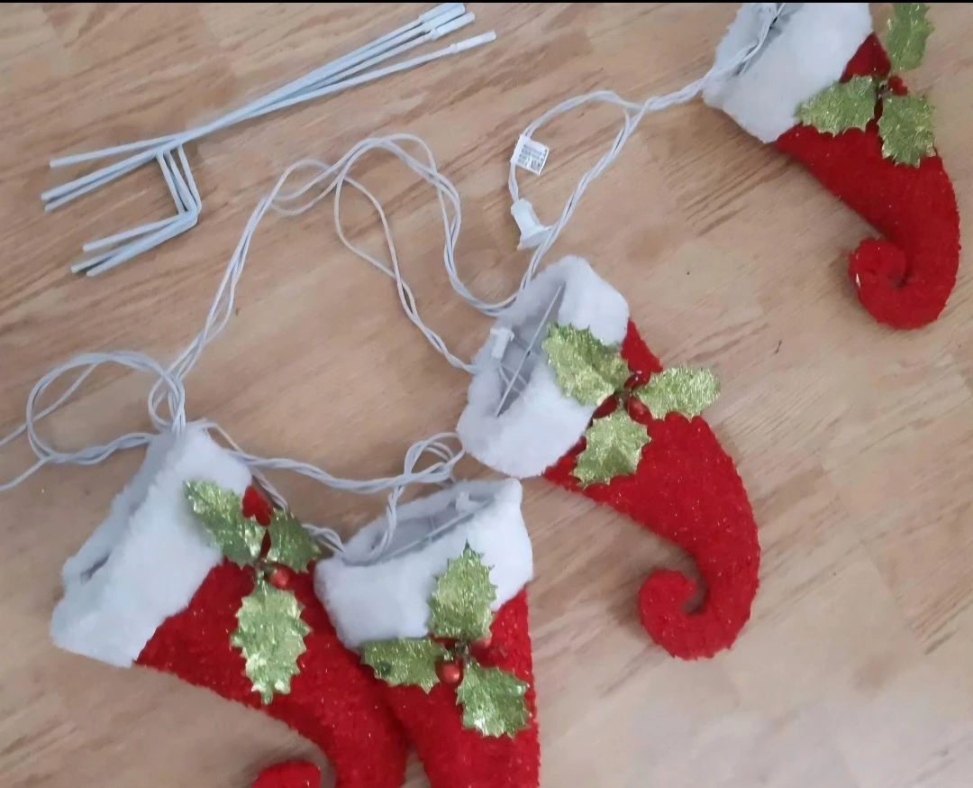 Christmas Elf Hats String Path Lights