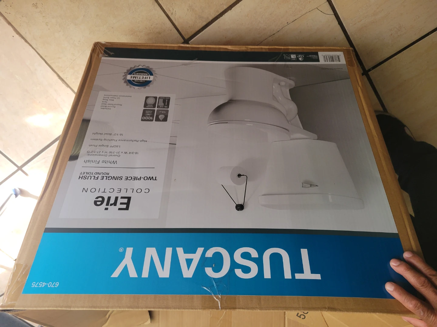 Tuscany Erie one -Piece Round Toilet