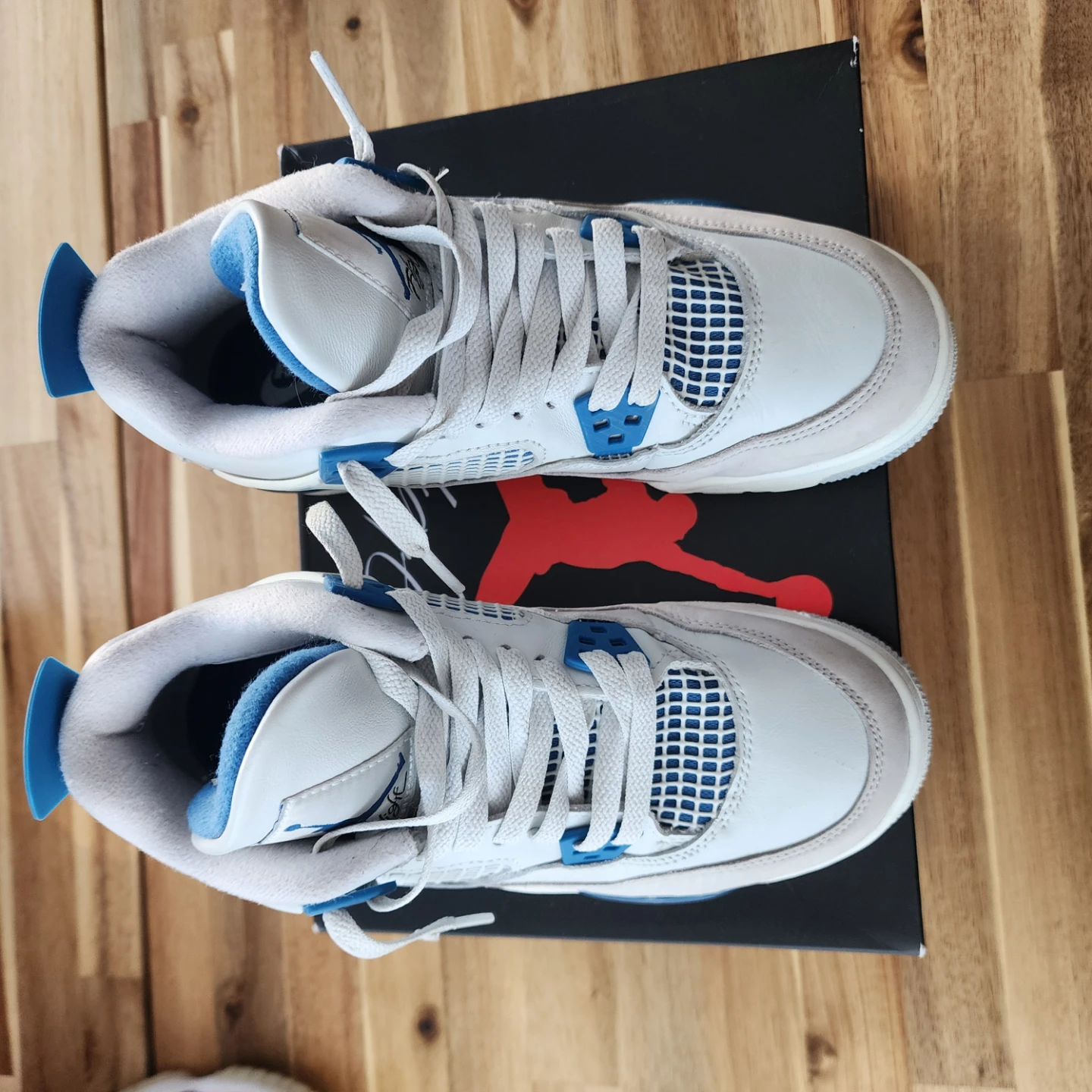 Air Jordan 4 Retro GS Military Blue - photo 2