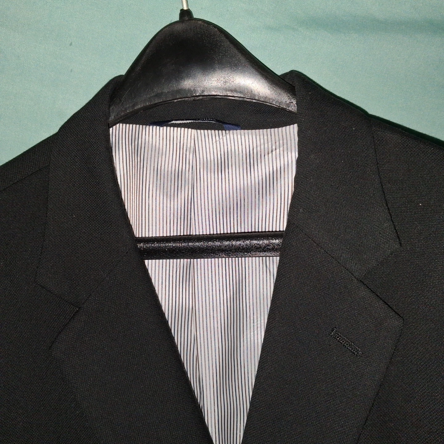 Black Mens Croft & Barrow Sport Coat Suit Jacket Blazer Size 50R - photo 3