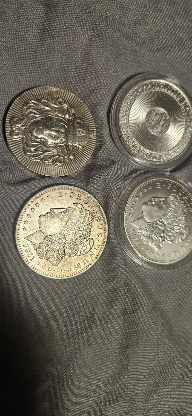 4 Morgan Silver Dollar Tribute Coins