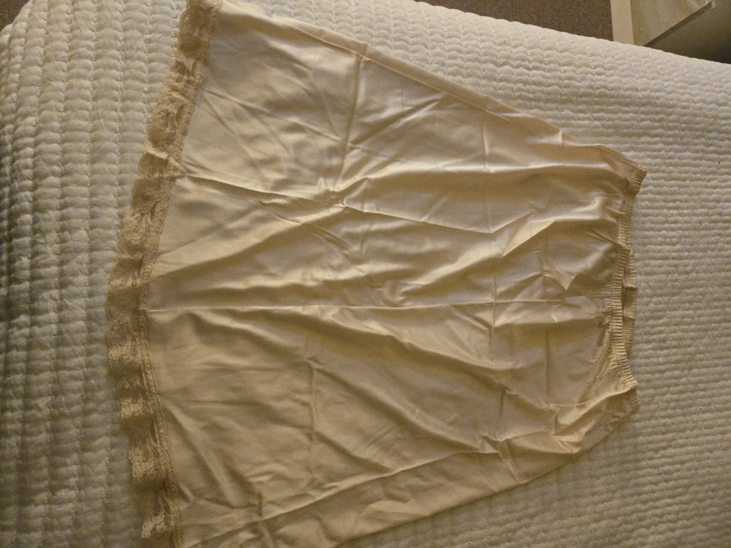 2 Vintage Cream Half Slip