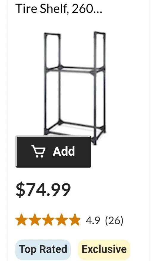 Seasonal Tire Storage Rack - photo 3