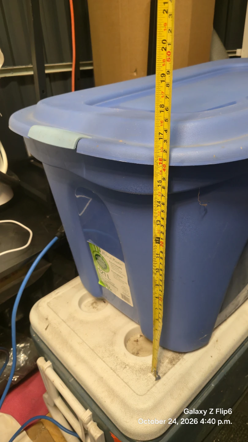 2 Blue 121L Hybrid Plastic Storage Bins
