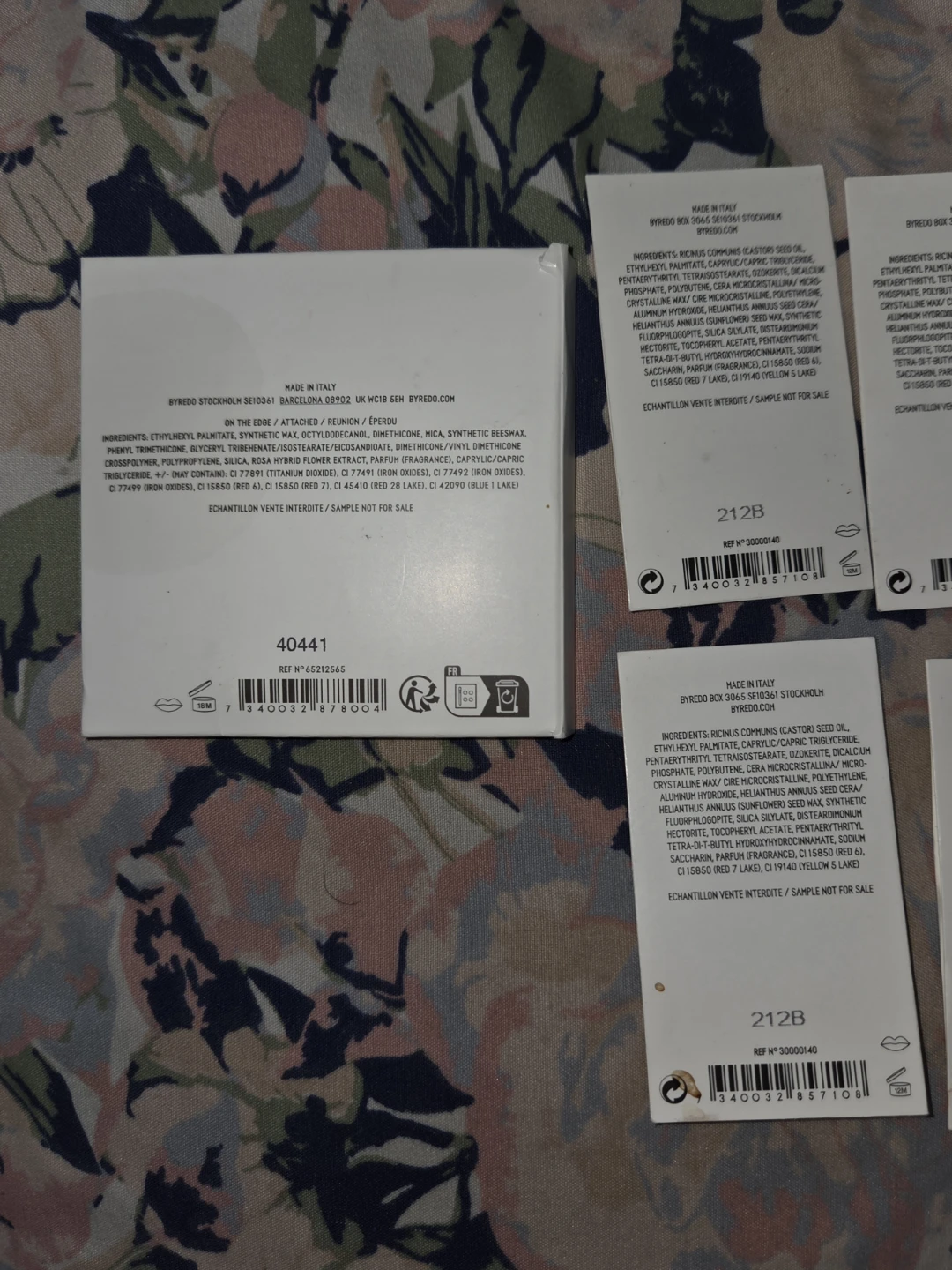 Byredo Lot Of 13 Lipshade Samples - photo 5