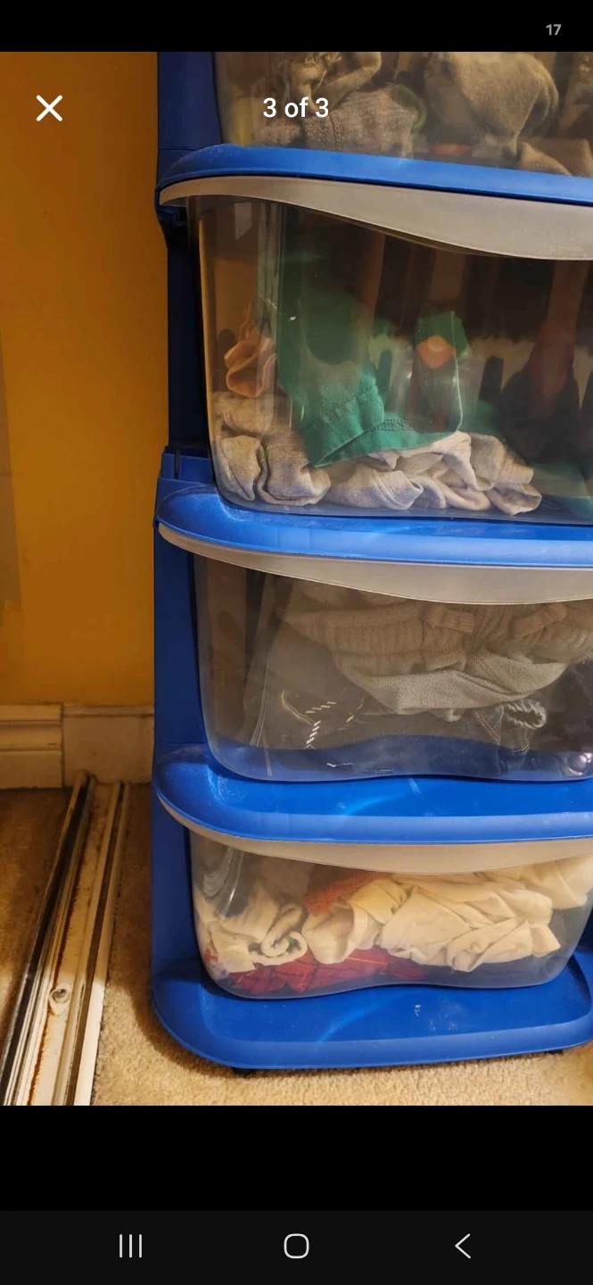 Two 5-Drawer Plastic Storage Towers - photo 2