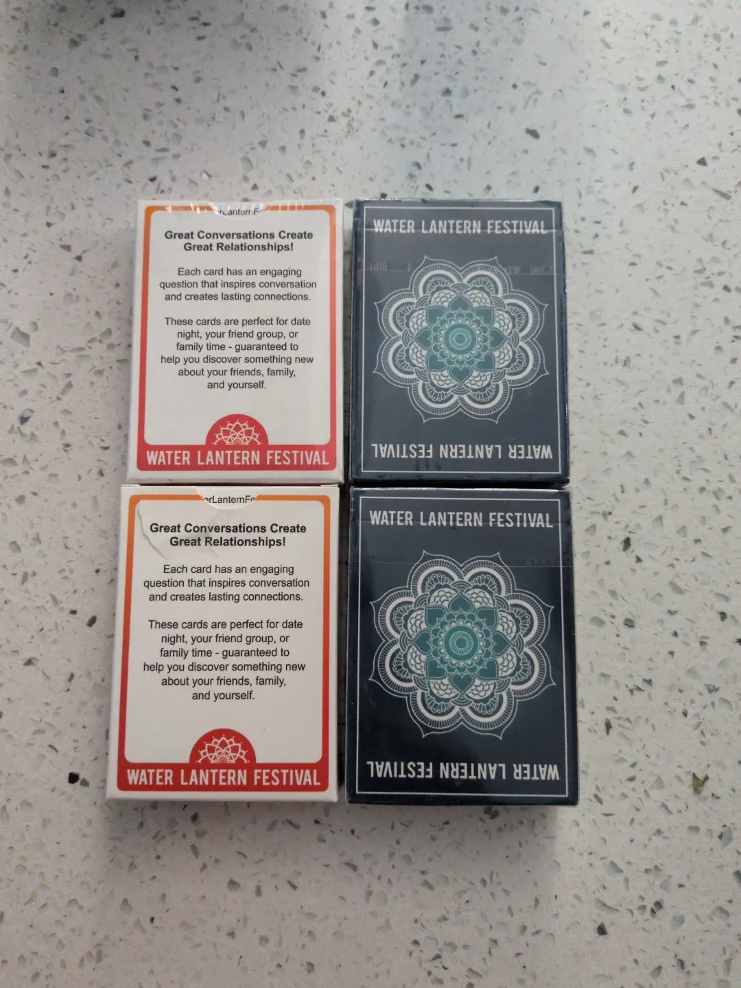 Water Lantern Festival Conversation Card Decks
