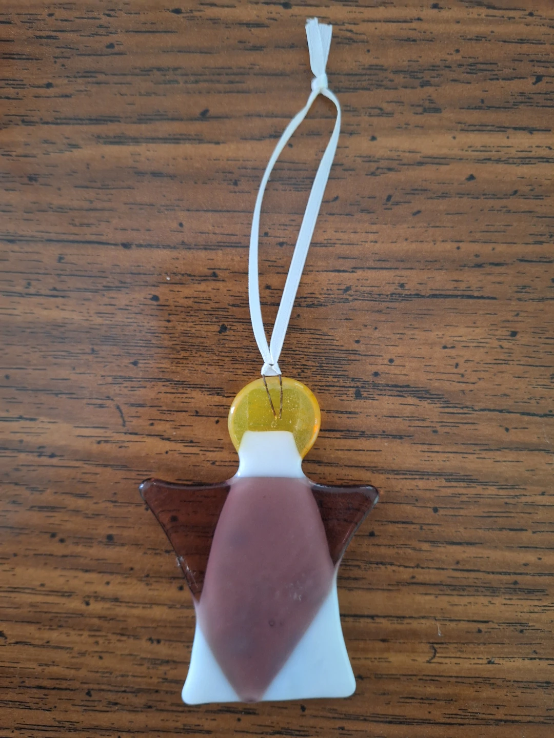 Fused Glass Angel Ornament - photo 2