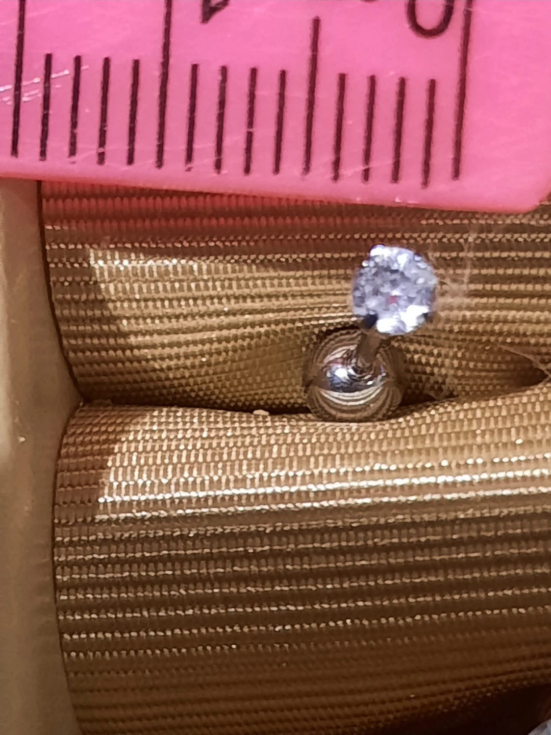 5 pairs lot stainless steel CZ Stud screwback Earrings - photo 3