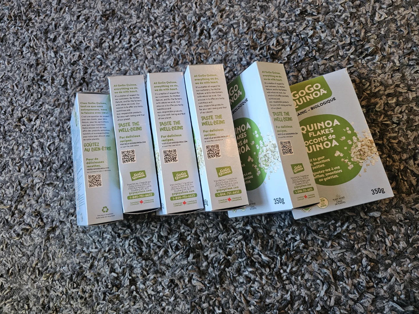 6 Boxes GoGo Quinoa Organic Quinoa Flakes 350g - photo 5