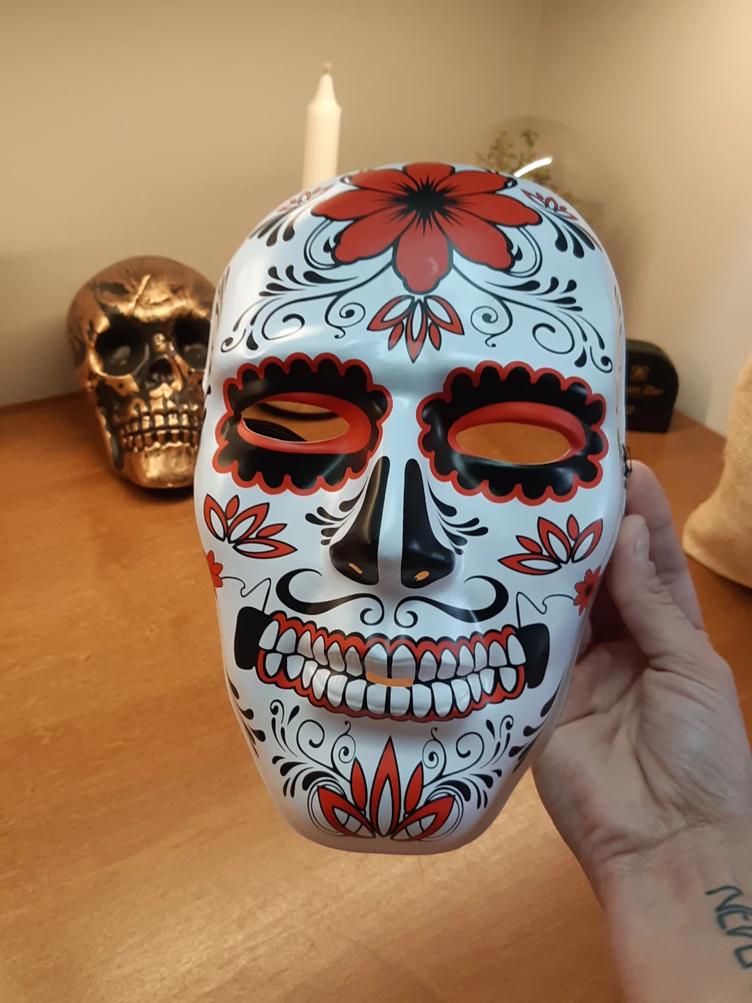 Day of the dead Sugar Skull Halloween mask - photo 2