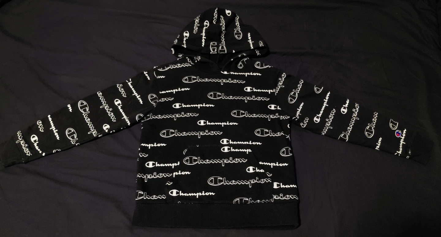 Champion Black Script Hoodie - photo 2