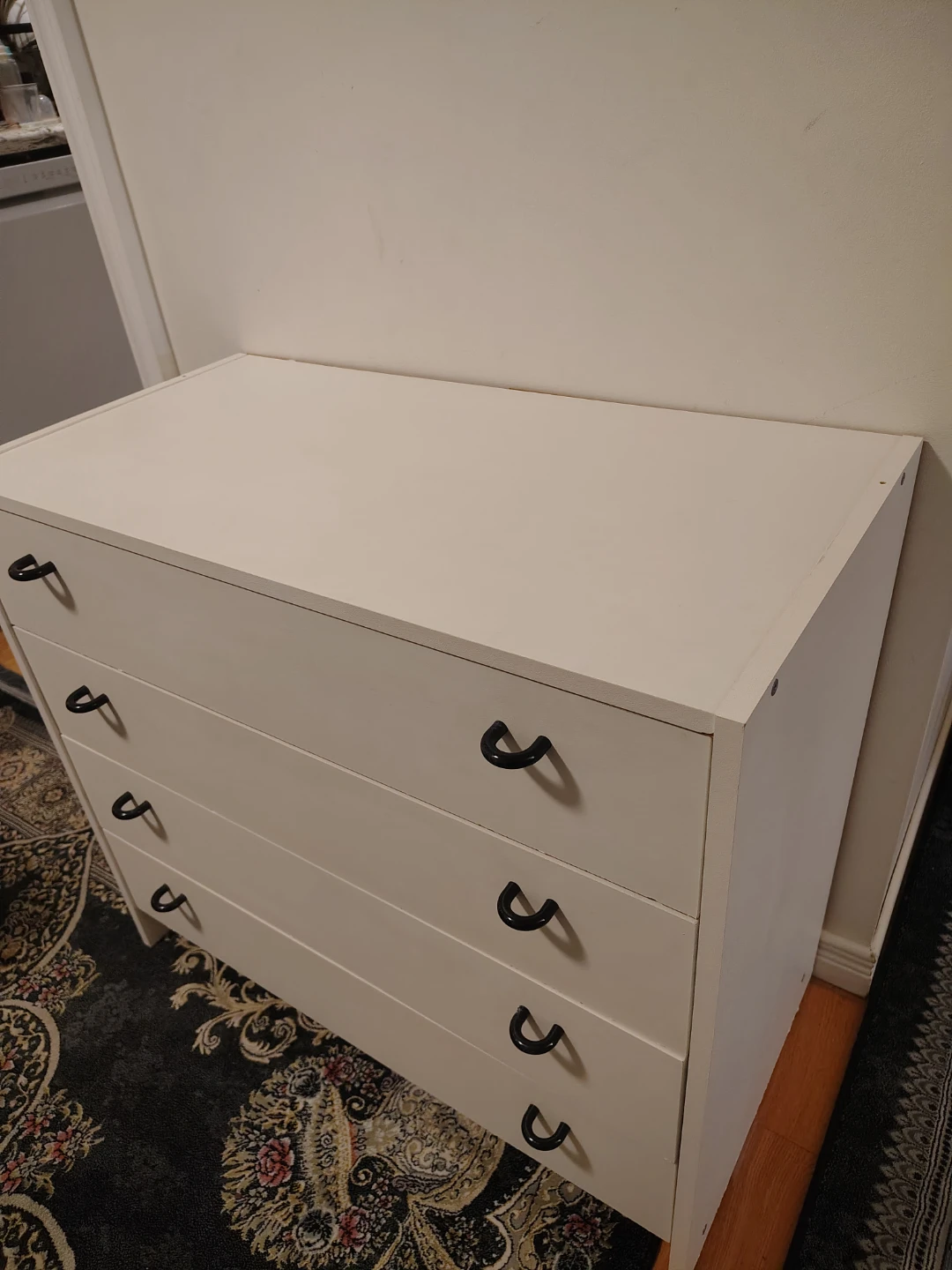 White 4-Drawer Dresser - photo 2