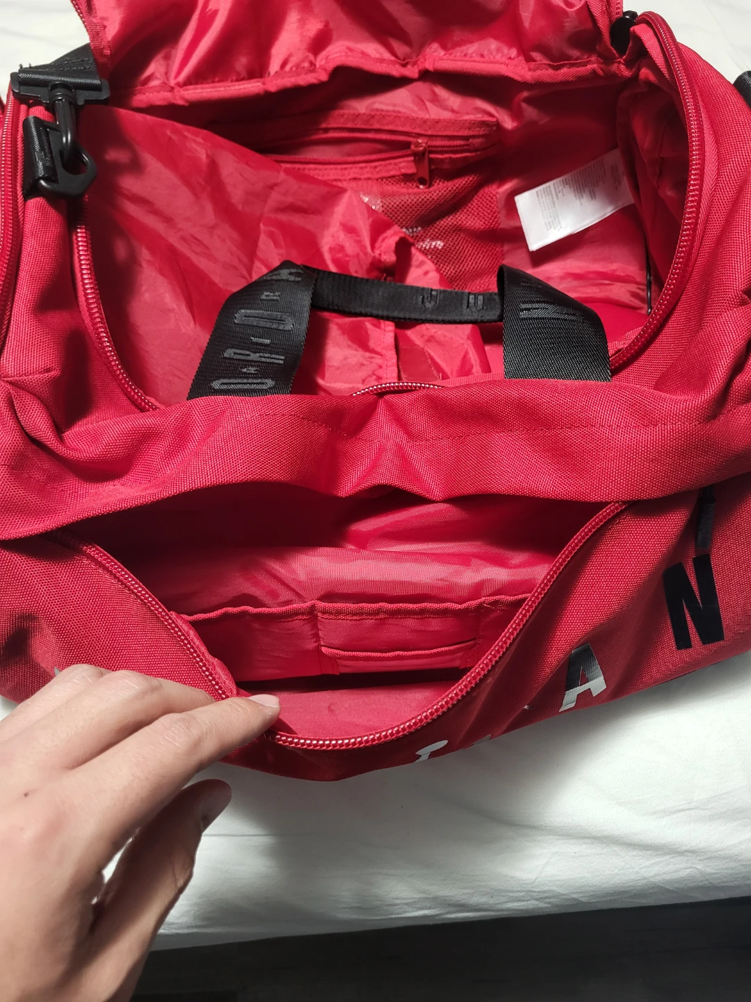 Jordan Red Duffel Bag - photo 4