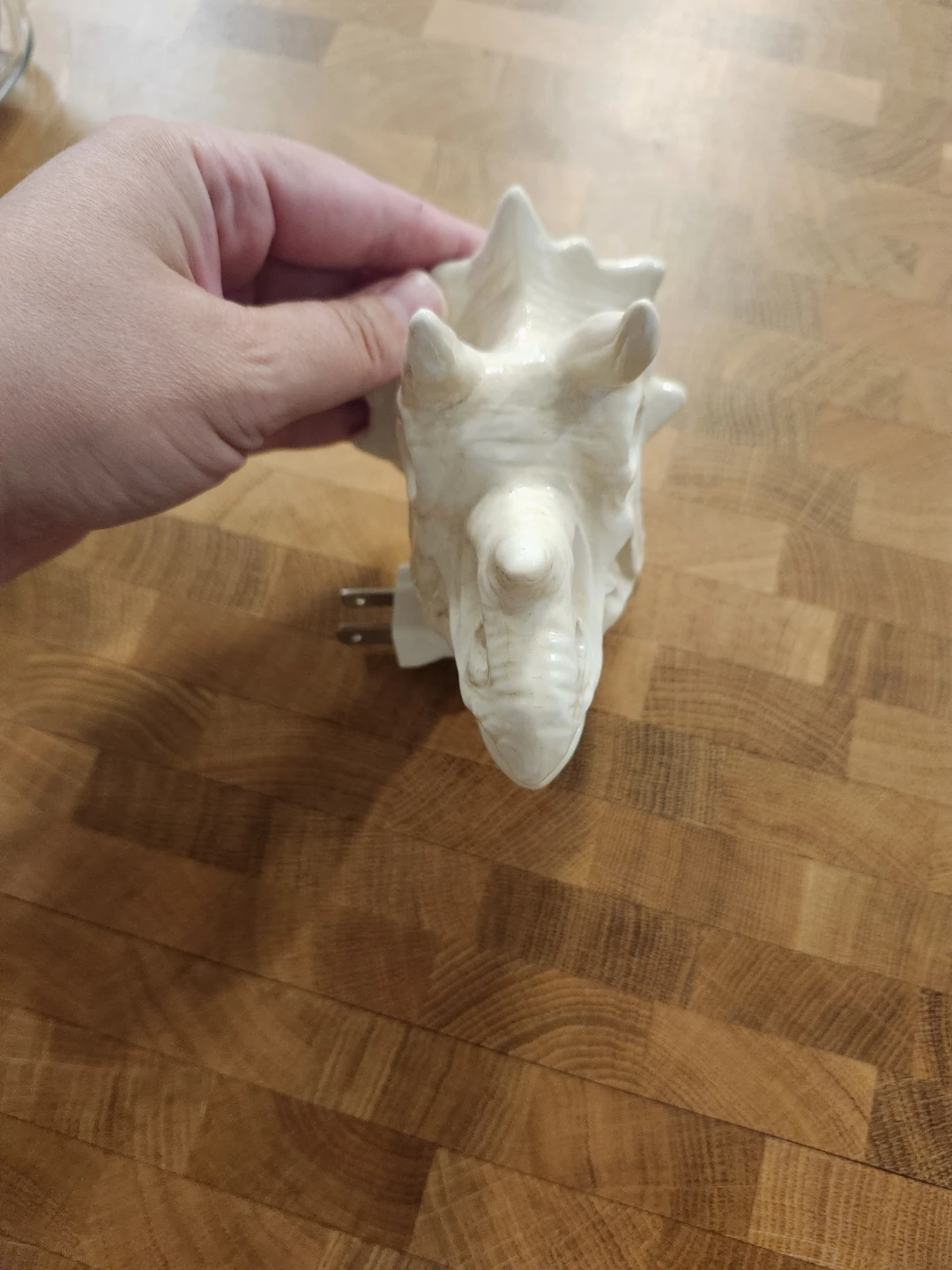 Dinosaur shaped plug-in night light