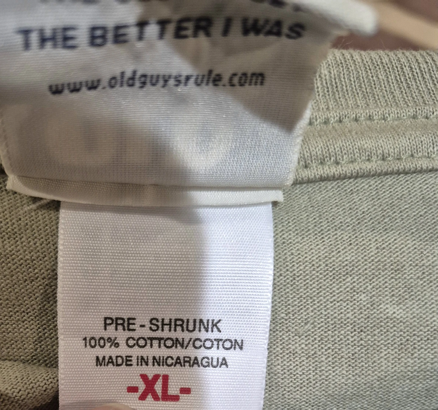 Olive Old Guys Rule XL T-Shirt (Skokie) - photo 3